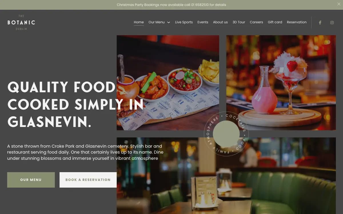 The Botanic homepage